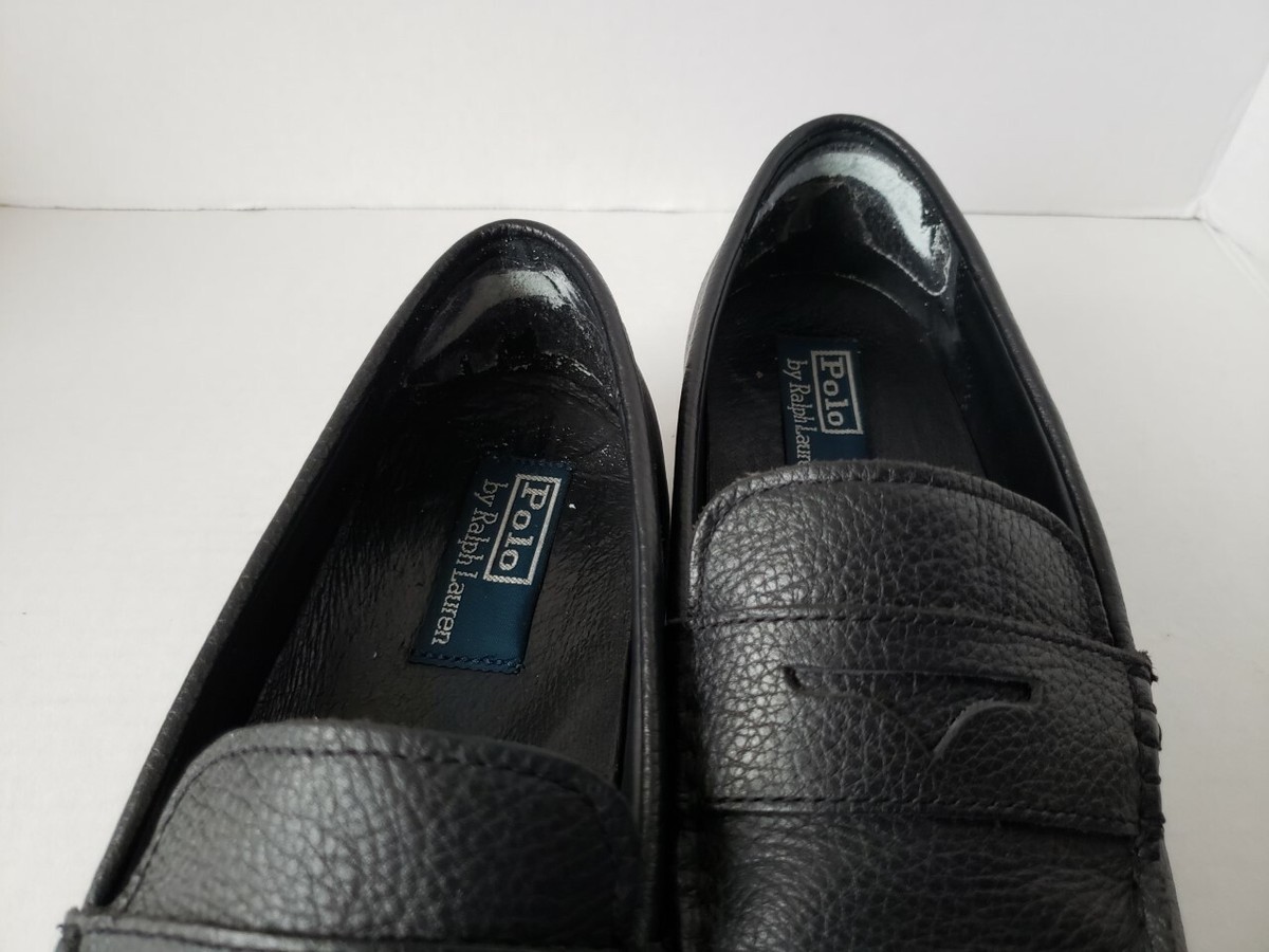 Polo Ralph Lauren Adante Black Penny Driving Loafers Men