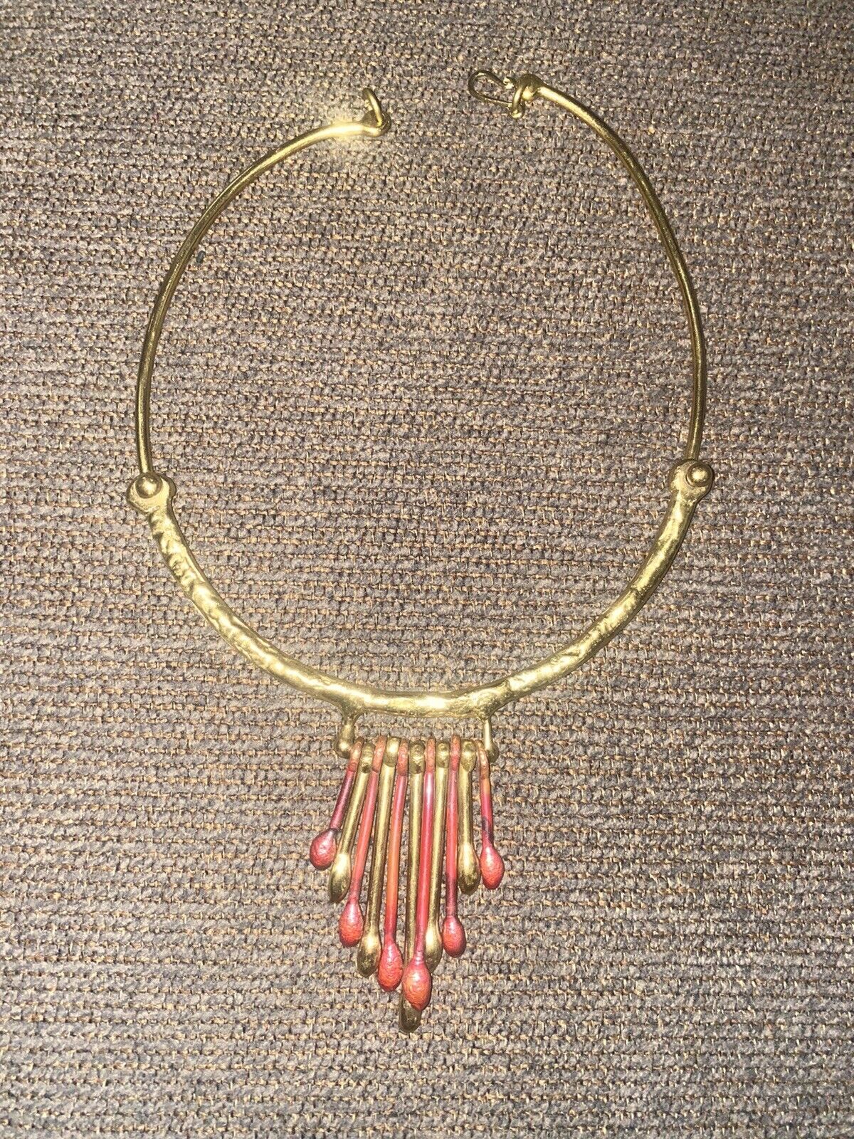 Antique Cleopatra Necklace . Impressive!. Brass &… - image 1