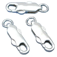 3 Sterling Silver Lobster Push Clasps 15mm