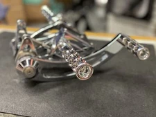 Chrome Billet Forward Controls Harley Dyna 1991-2006 W master pegs
