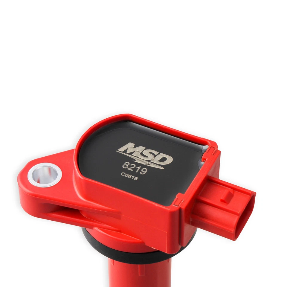Bobina de encendido MSD Blaster roja paquete de 4 reemplazo directo para Honda / Acura 08-15 Foto 2 de 4