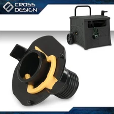 HOSE REEL HIDEAWAY IN TUBE WITH YELLOW RETAINER CLIP (RESIN) PARTS BLACK