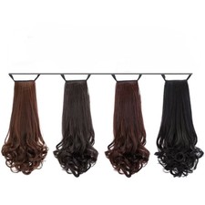 Heat Resistant Fiber Wavy Ponytail Hair Extensions for Women Black Brown Blonde
