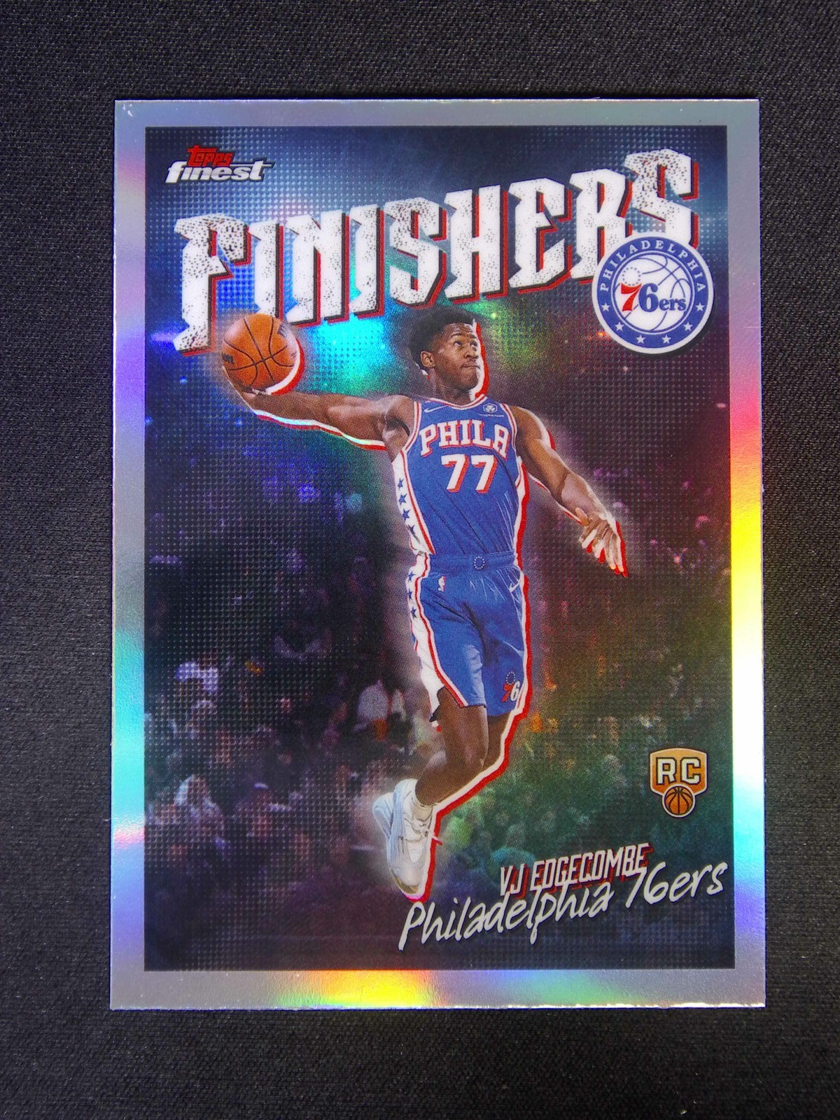 2025-26 Topps Finest VJ Edgecombe RC Rookie Finishers Silver Refractor