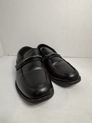 Unbranded Boys Size 2 Black Loafers Dress Shoes
