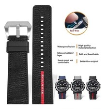 24mm Nylon/Silicone Watch Straps For Casio PROTREK PRG-650/600YB/PRW-6600 Bottom