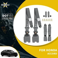 3 Point Safety Gray Seat Belt Strap Car Vehicle Grey Belt for Honda-Accord