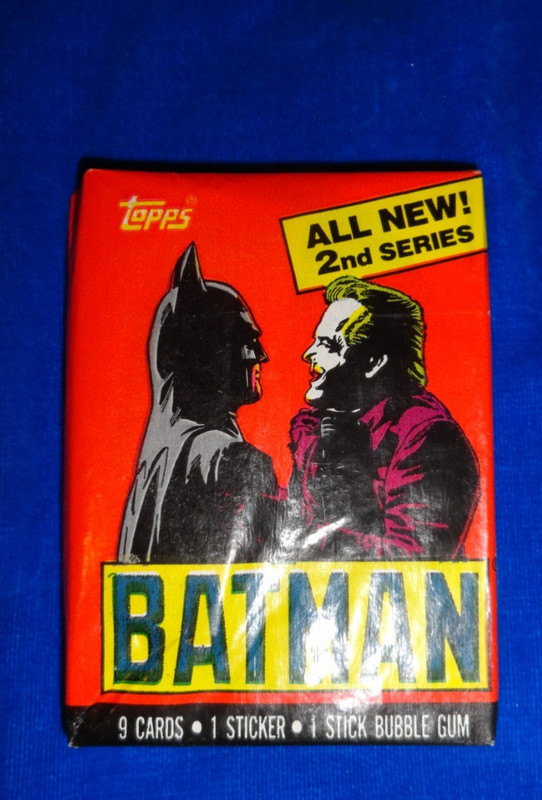 1989 Topps Batman Wax Pack 2nd Series as shown- gum intact