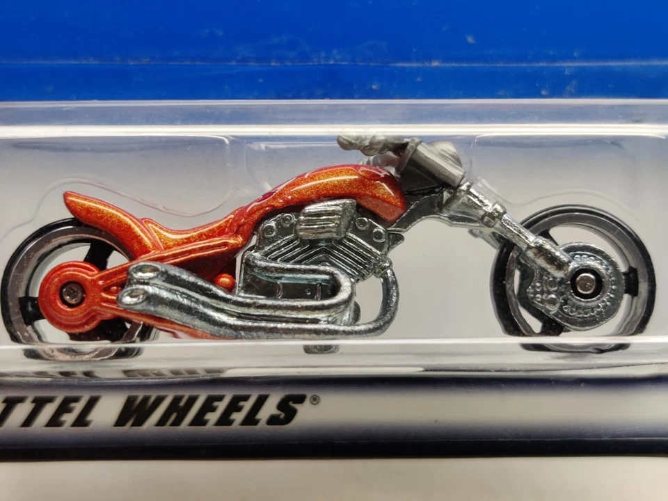 Hot Wheels VTG 2000 First Editions #36/36 Orange "Blast Lane" Motorcycle-Nice! - Image 2 of 4