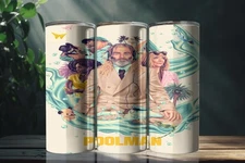 Poolman (2024) Movie Poster 20 Ounce Stainless Steel Tumbler Metal Straw