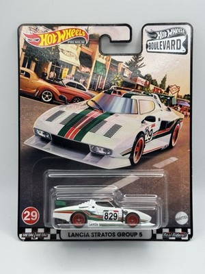 Hot Wheels Premium Boulevard Lancia Stratos Group 5 - 1:64 Diecast Real Riders