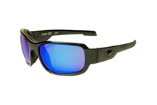Icicles Ladyrider Transition Mirror Lens Sunglasses with Shiny Black Frame