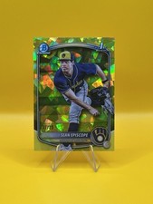 2025 BOWMAN CHROME DRAFT SEAN EPISCOPE 1ST SAPPHIRE YELLOW /75 #BDC-149🔥🔥🔥