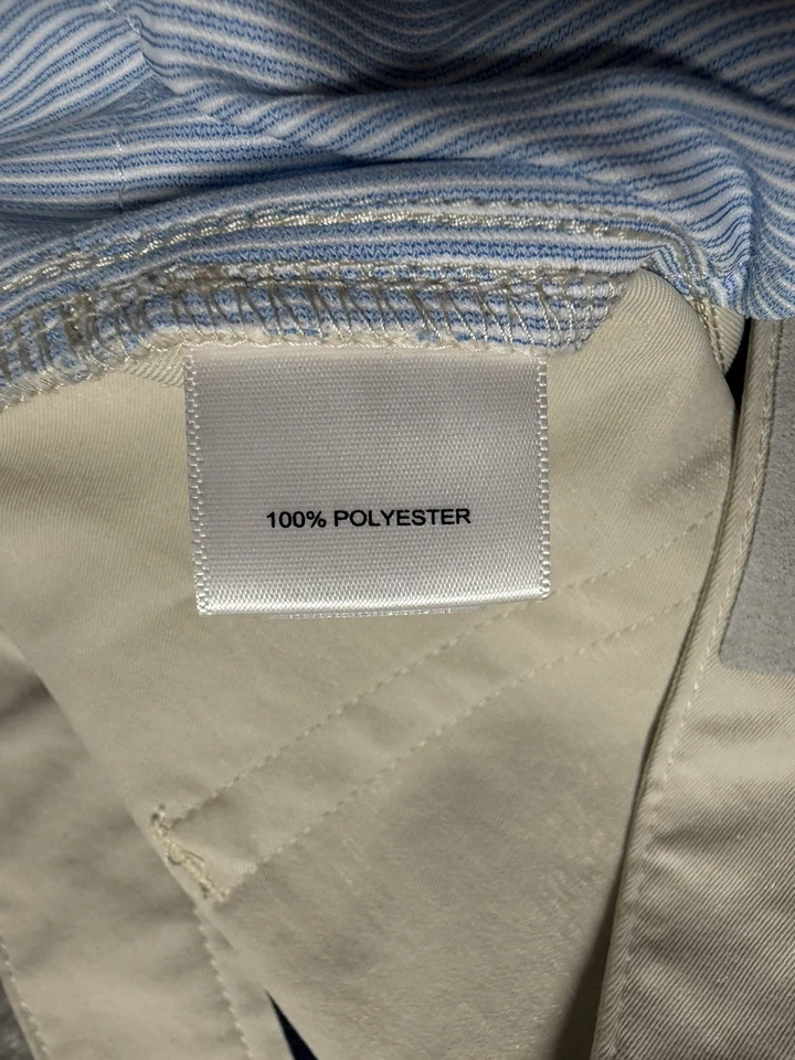 Peter Millar Oants 男式 38x32 象牙色 EB66 性能五口袋高尔夫学院风 — 第 4/4 张图片