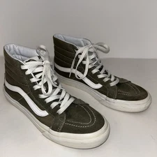 Vans SK8-Hi Old Skool High Top Green Skateboarding Gym Shoes Size 7M 8.5W