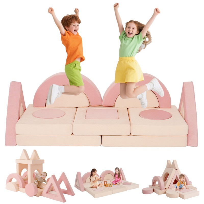 16Pcs Modular Kids Play Couch Kids Couch Toddler Sofa Child Creativity Sofa