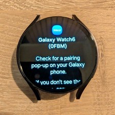 Samsung Galaxy Watch6 44mm Black Aluminum Fitness Tracker Bluetooth