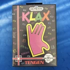 Klax Sega Genesis Complete CIB Original Case W/ Manual And Registration Card