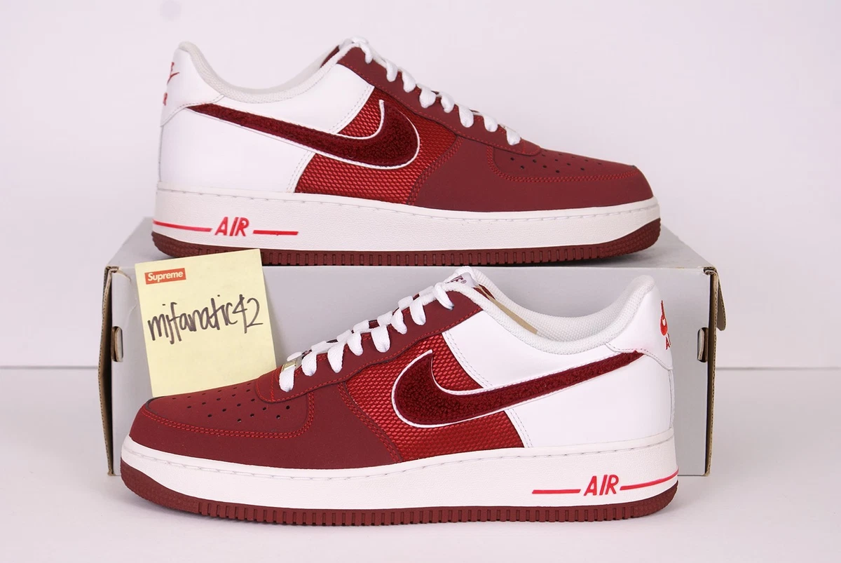 Nike Air Force 1 \'82 Varsity Pack Mens Size 8.5 Hyper Team‎ Red White 488298-606 NIKE GS Valentine main image 4