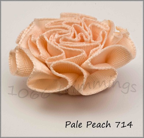 Satin Ribbon Rosette Cabbage Flower Bows - Picture 27 of 28