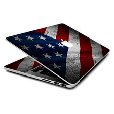 Skin Wrap for MacBook Pro 15 inch Retina American Flag distressed wave