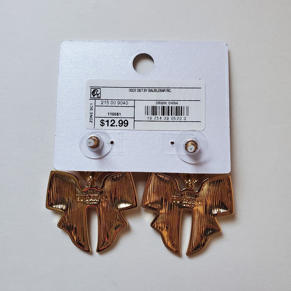 b Sugarfix by BaubleBar X's and Bows Red Enamel Drop Earrings