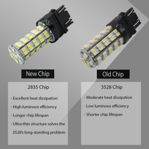 2X 1157 40W Alta Potencia 6000K Blanco SMD Señal de Giro Intermitente Freno Bombillas LED - Imagen 5 de 8