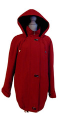 Fs Limited Fleetstreet Womens Red Suede Coat Parka Rain Resist Insulated Hood~m