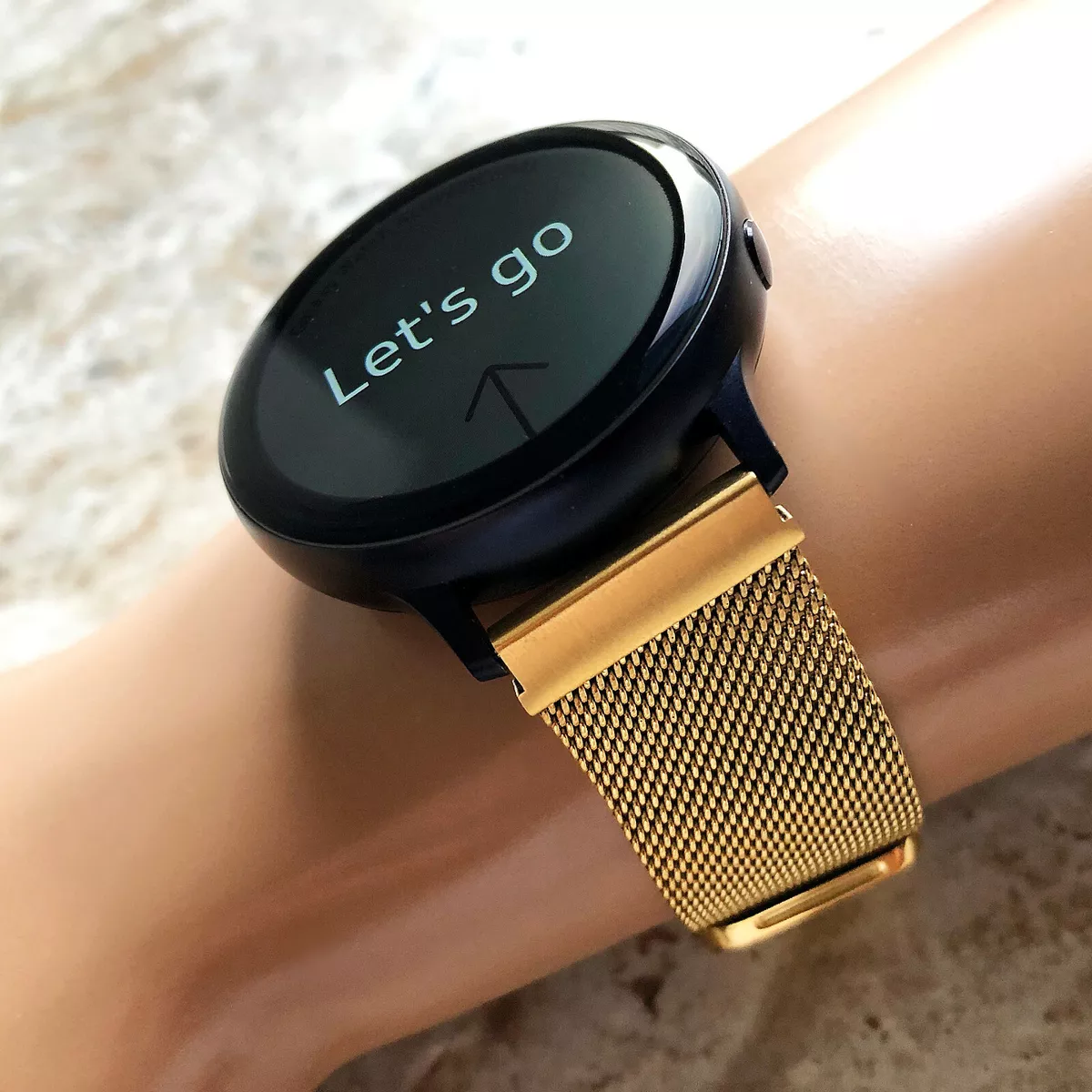 Gold Stainless Steel Band for Samsung Watch 6 5 4 40mm 42mm 43mm