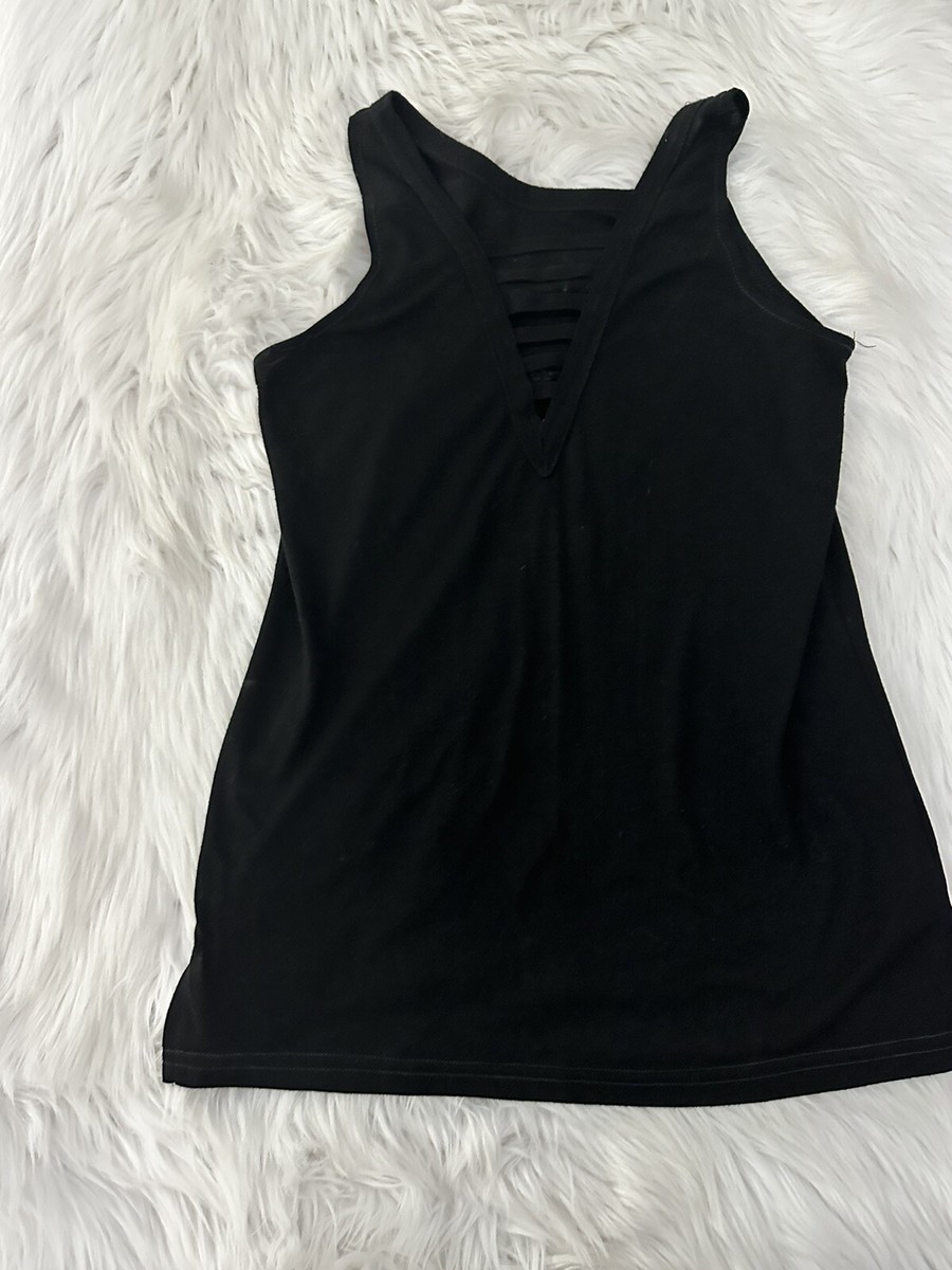 womens black wife beater