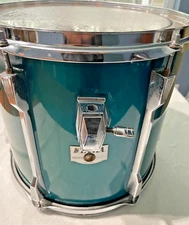 80's / 90's TAMA ROCKSTAR DX 13" Rack Tom Made In Japan Teal Blue / Green Finish