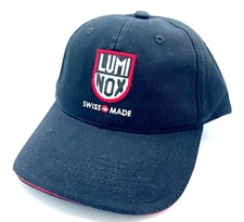 Authentic Luminox Every Second Counts Black 100% Cotton Hat Cap Adjustable