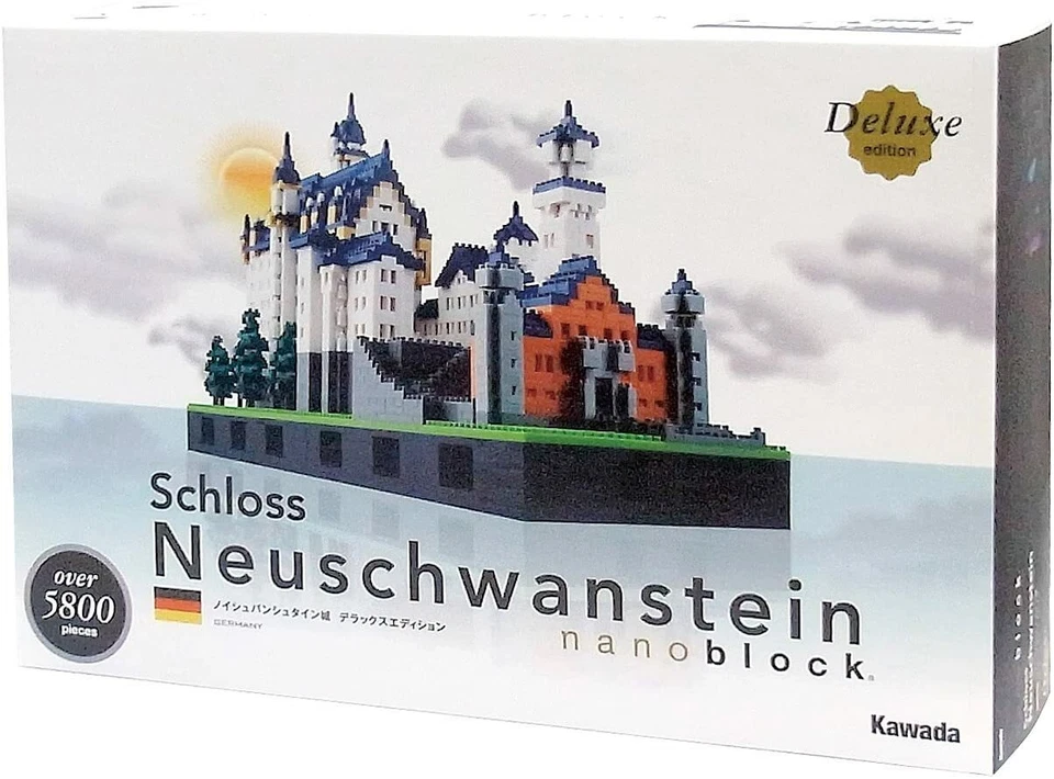 Nanoblock Schloss Neuschwanstein Castle DELUXE EDITION Japan New with Tracking - Image 2 of 4