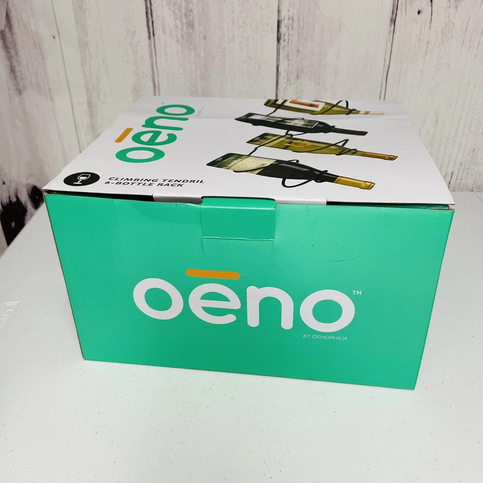 OENO Oenophilia Escalada Tendril 6 Botellas Metal Negro  Foto 3 de 3