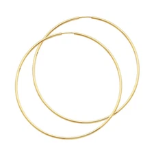 Ioka - 14K Gold 1.5mm Thickness Endless Hoop Earrings