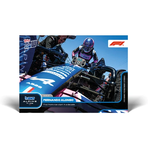 Topps Now Formula 1 2022 - Card 31 - Fernando Alonso - BWT Alpine Racing