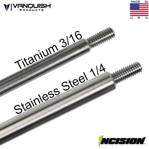 Incision IRC00050 Steel Front Link Kit 1/4" Stainless Steel for Axial Yeti - Picture 2 of 2