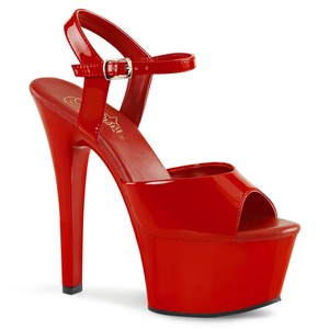 Pleaser Red Shoes Sexy Stripper Dancer Most Comfortable 6 High