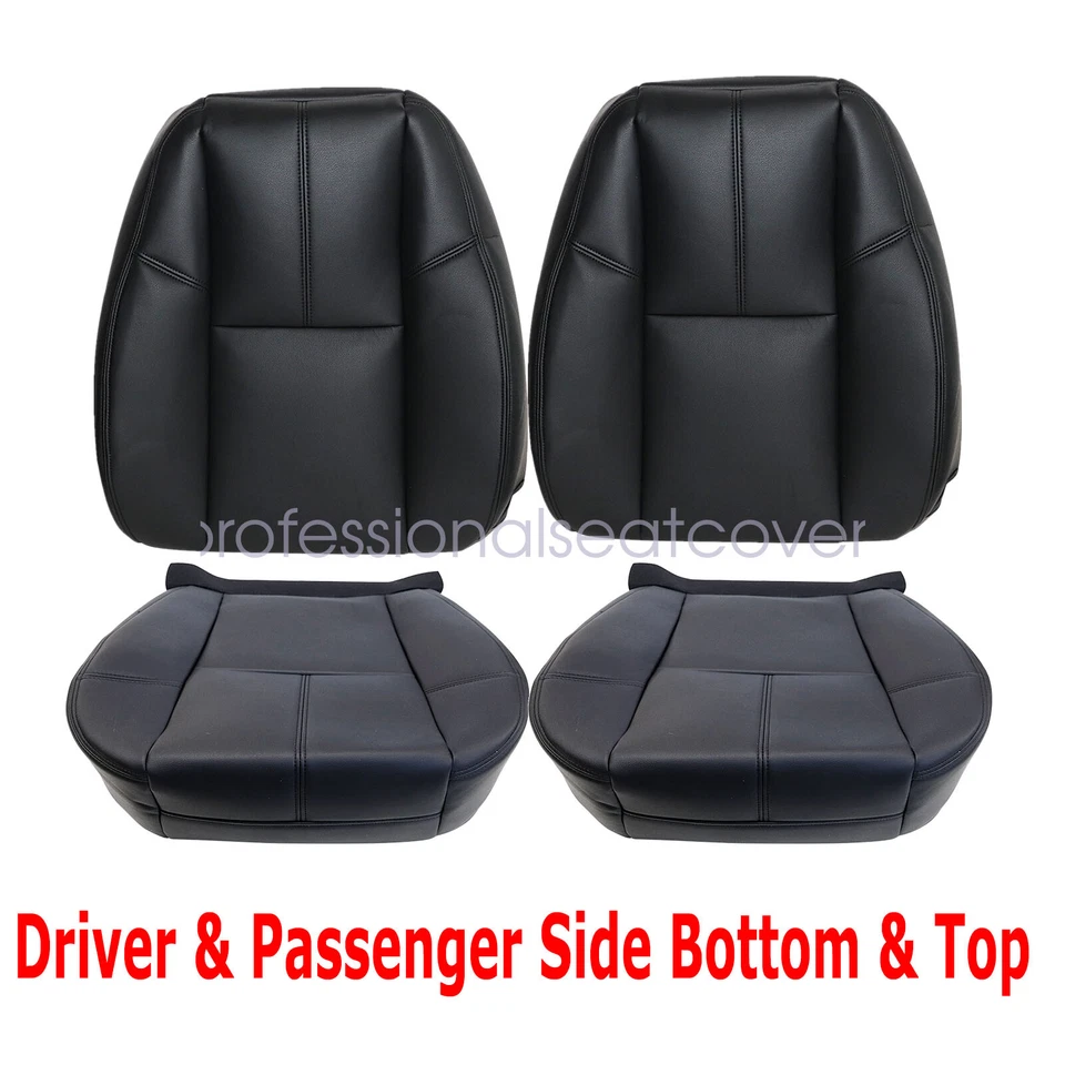 Cubierta de asiento de cuero negra para conductor y pasajero Chevy Tahoe 2007-2014 Foto 3 de 4
