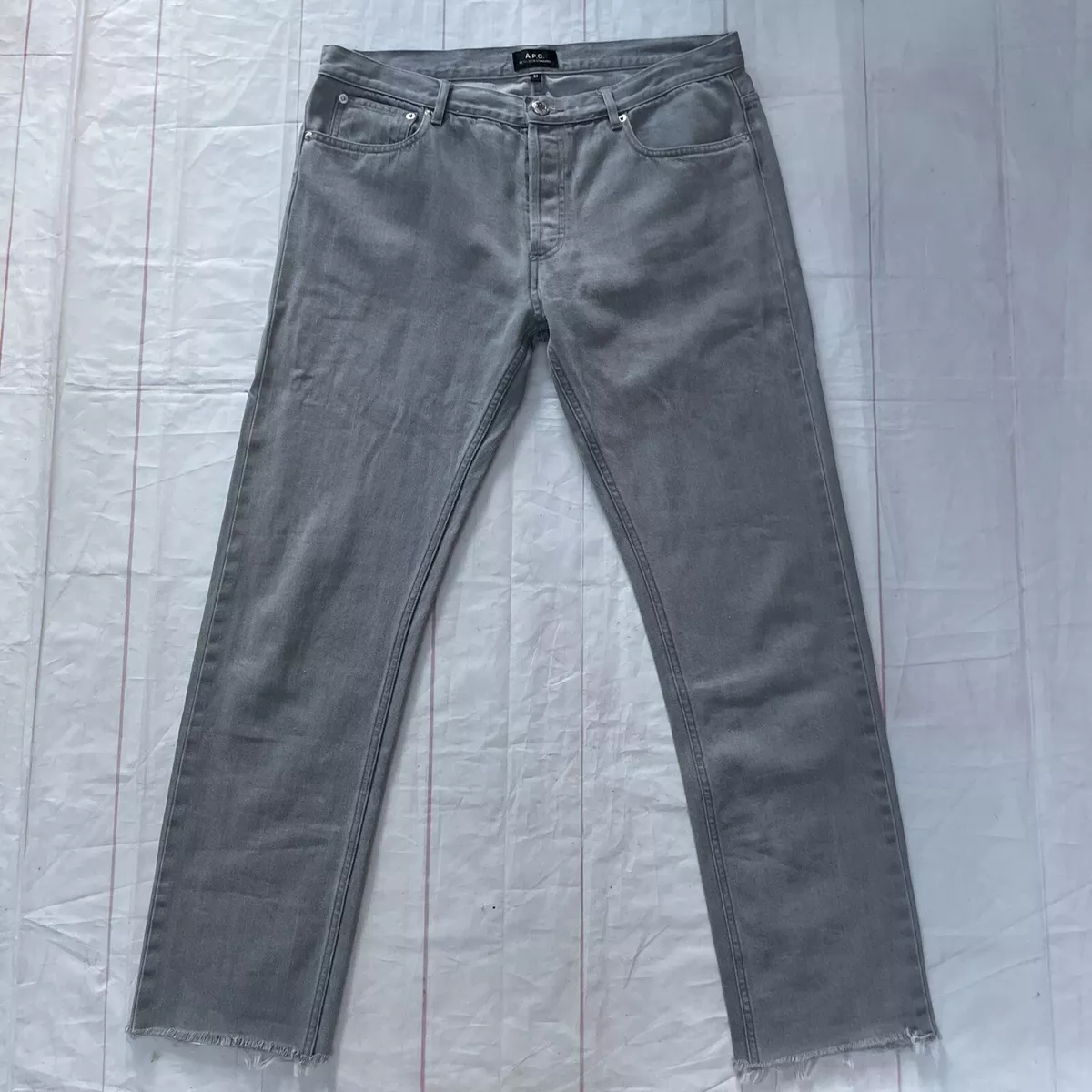Jean selvedge gris hotsell