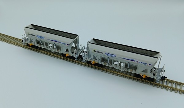 Tillig Set M. 2 Selbstentladewagen Faccns Captrain Eurovia (01054) Ep.Vi Spur Tt-image