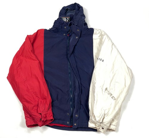 VTG Nautica Wide Stripe Full Zip Jacket 