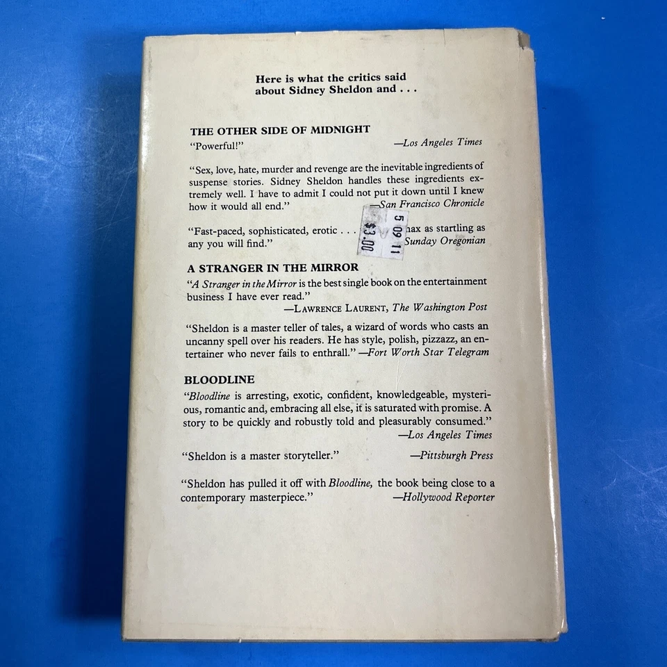 Rage of Angels by Sidney Sheldon 1980 Vintage Hardcover Book HCDJ Foto 2 de 4