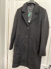 Selected Femme Slfsasja Wool Ladies Coat Black Uk34