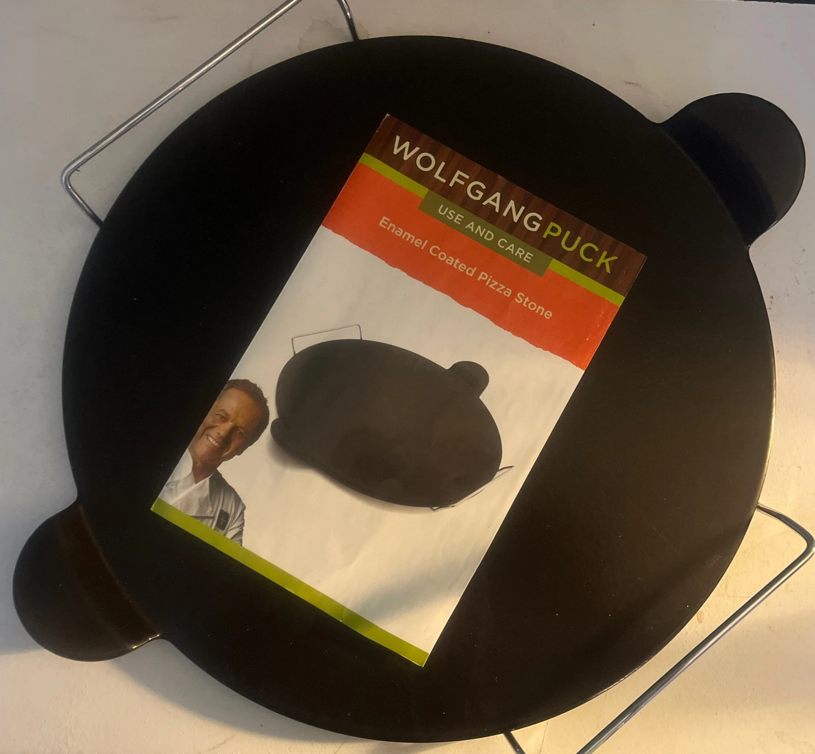 Wolfgang Puck Enamel Coated Pizza Stone With Rack 12"
Opens in a new window or tab
