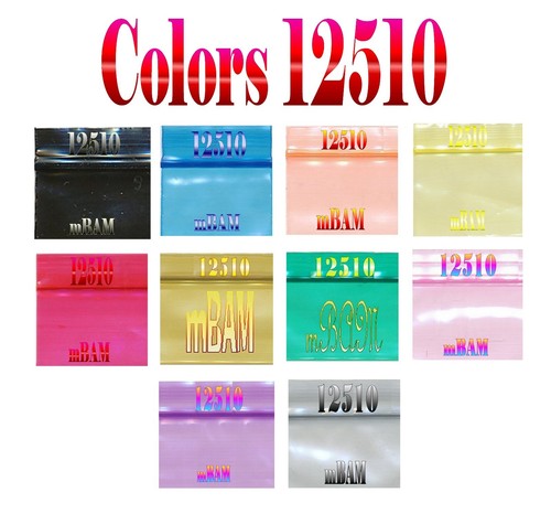 LOTE DE 1000 COLORES DE BOLSAS DE POLIETILENO CON CREMALLERA APPLE 1.0x1.0"" a 2.0x2.3"" 2.5 3.0 mil - Imagen 10 de 12