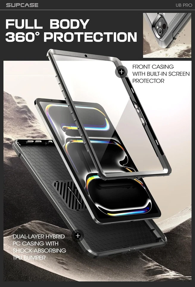 SUPCASE Tablet Case For iPad Pro 13 Inch M5/M4 (2025/2024) with Screen Protector - Image 3 of 4