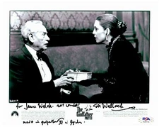 Eli Wallach The Godfather Part III Personalized 8x10 B&W Photo PSA COA