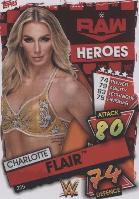 2021 Topps WWE Slam Attax - Charlotte #255 - 1 of 1