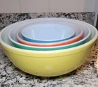Pyrex Primary Colors Nesting Mixing Vintage Bowls Set of 4 - 401, 402, 403, 404
